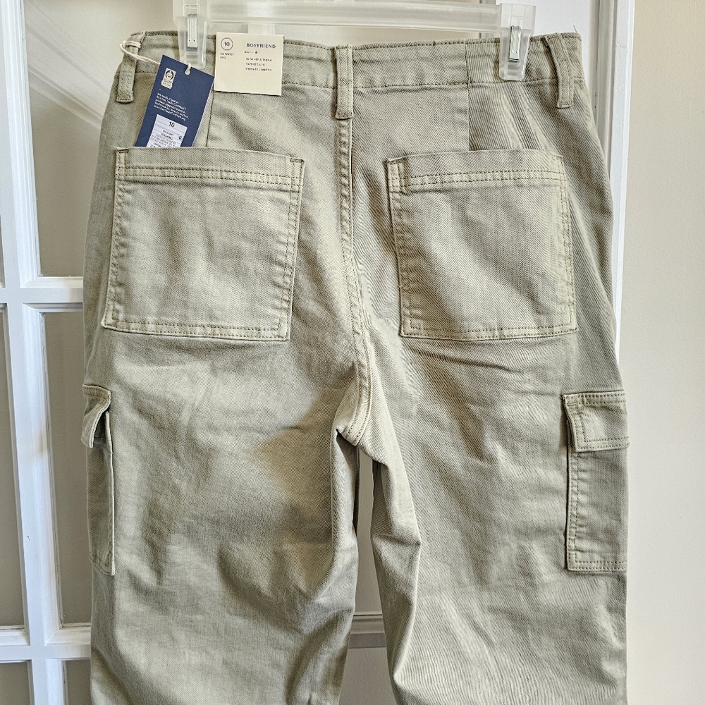 Universal Thread Cargo Jean Sz 10 Boyfriend Denim Womens Pants